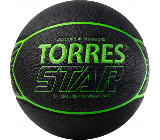 Мяч баскетбольный. "TORRES Star" р.7 Чёрный image